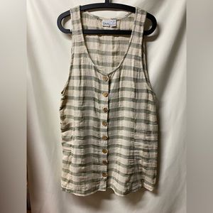 Jumper / dress 34”L x 20”W - wood buttons